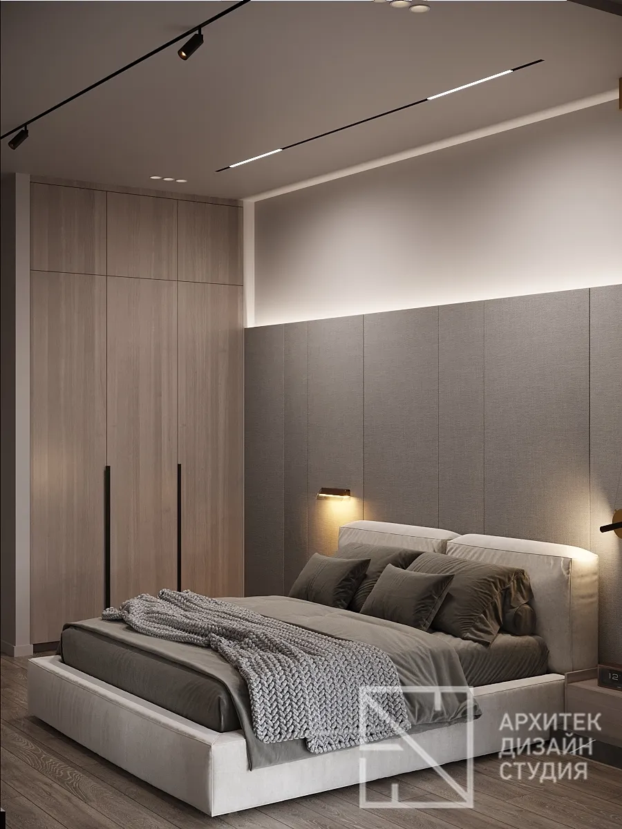 Дизайн интерьера квартиры в г. Красноярск по ул. Ладо Кецховели, 34 - Спальня - Фото 3